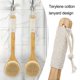 thumbnail image 5 of Bamboo Long Handle Bath Brush with Lanyard Non-Slip Ergonomic Grip Dry Body Scrubber Back Rubbing, 5 of 5