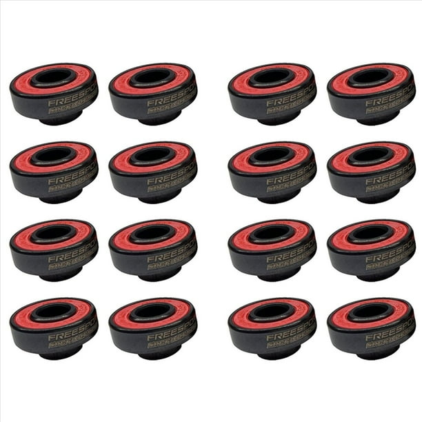 608 Rodamientos de Cerámica Negros Híbridos para Patineta en Línea o Patineta Longboard (Paquete de 16)