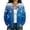 Blue, variant on Women’s Open‑Front Christmas Print Cardigan, Long Sleeve Button‑Down Loose Sweater Coat, Plaid Snowflake Bauble Festive Outerwear for Holiday Events & Fall Winter Daily Casual Outfits,Red,M
