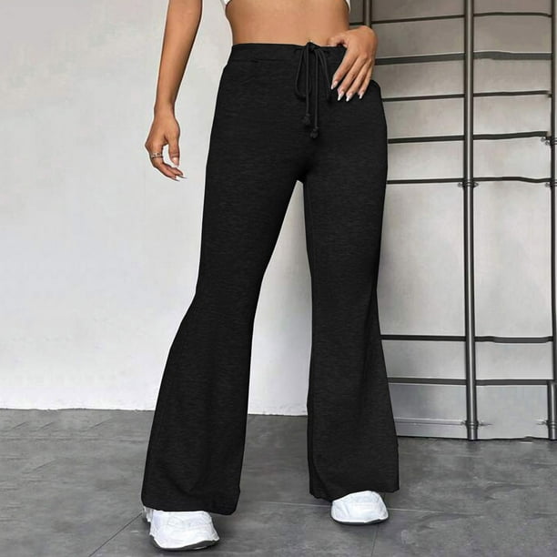 Bootcut Yoga Pants with Pockets for Women High Waist Gym Workout