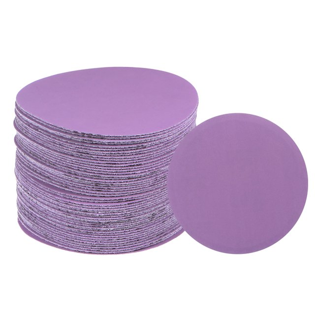 Unique Bargains 50 Packs 2500 Grit Purple Sanding Discs 3 Inch Hook and Loop Circular Sandpapers Wet Dry Polish
