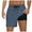Gray, variant on ohmzyzo Mens Swim Trunks with Compression Liner 9 Inch Bathing Suits Quick Dry Board Shorts Summer Swimsuit with Pocket