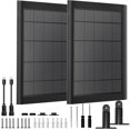 thumbnail image 1 of Cargador Solar YUELAN 5W con Batería de 3500mWh Paquete de 2 Negro, 1 of 4