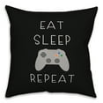 thumbnail image 2 of Creative Products Eat Sleep Game 18 x 18 Spun Poly Pillow, 2 of 3