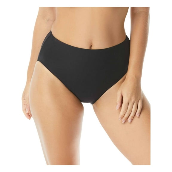 Coco Reef Women's Contours High Waist Bikini Bottoms Swimsuit Black Size Large