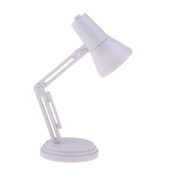 yotijay 1/6 Scale White LED Desk Lamp Model Furniture for toys///BJD Dollhouse Accessory