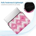 thumbnail image 2 of FORMRS 13"-13.3" Laptop Sleeve Protective Case Soft Carrying Quilted Computer Bag Cover, Heart Geometric, 2 of 7
