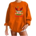 thumbnail image 2 of 2023 Chandail en Molleton de Noël pour Femmes en Solde Col Rond Imprimé Manches Longues Blouse Régulière, 2 of 5
