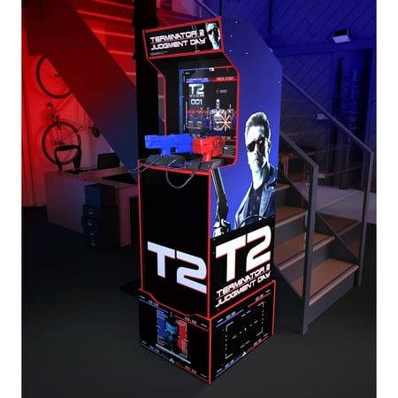 Arcade1UP Terminator 2 Judgment Day Arcade with Riser and Lit Marquee