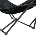 thumbnail image 4 of Tranquillo Universal 106.5" Double Hammock w/ Adjustable Stand & Bag, Black, 4 of 11