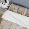thumbnail image 4 of Designart "American Basswood Tree in Beige II" Tree Bedding Covert Set - Landscapes White Modern Bed Set With 2 Shams, 4 of 6