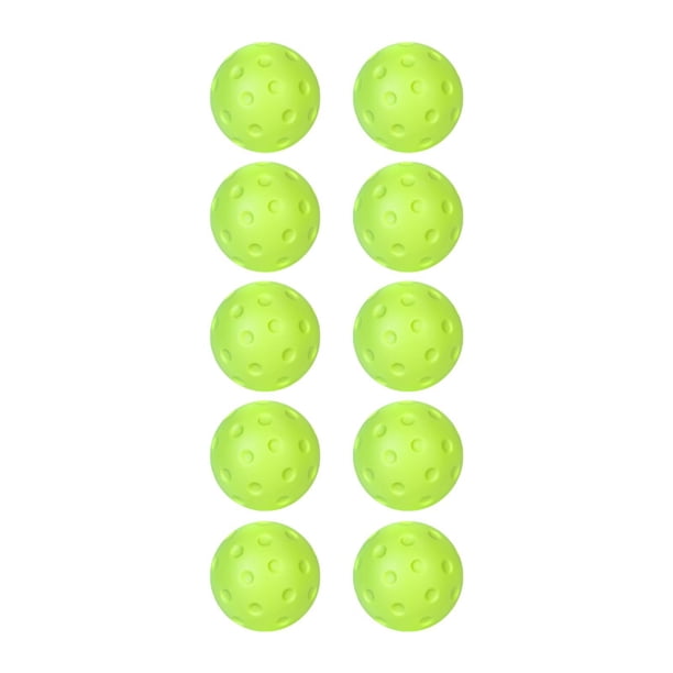 10 piezas de pelota de espuma de Pickleball silenciosa de espuma de PU suave de 74 mm para práctica en interiores verde