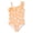 Orange Coral & Seashell, variant on Little Girls Pink Strawberry Print One-Piece Swimsuit Asymmetrical Ruffle Bathing Suit Size 8