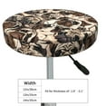 thumbnail image 4 of Bingfone Pug Padded Round Bar Stool Cover Cushion with Elastic Fabric Round Chair Seat - Pug, 4 of 7