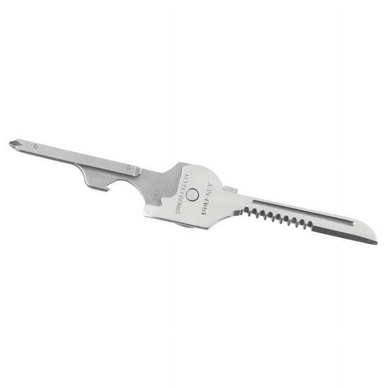 Swiss Tech 6 in 1 Utility Key Multitool for Keychain for Auto Camping Hardware Polished Stainless Steel Walmart