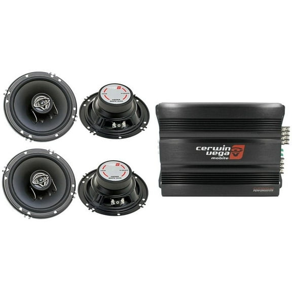 Cerwin Vega CVP1600.4D 1600W 4-Ch   2 XED-62 6.5" Speaker