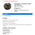 thumbnail image 2 of Brake Booster - Compatible with 2001 - 2005 BMW 330xi 2002 2003 2004, 2 of 2