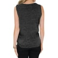 thumbnail image 3 of Nlife Women Sleeveless V Neck Buttons Tie Front Tank Top, 3 of 6