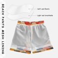 thumbnail image 3 of FORMRS Boys Swim Trunks Quick Dry Mesh Liner Boardshorts Sizes XS-XL, Flowers Pattern, 3 of 7