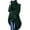 Army green, variant on Coats Women irregular Bow Zippers Sleeve Long Warm Coat Wool Jacket Windbreaker