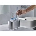 thumbnail image 3 of Joseph Joseph EasyStore Stainless-Steel Toothbrush Holder Bathroom Storage Organizer Caddy, Large, 3 of 5