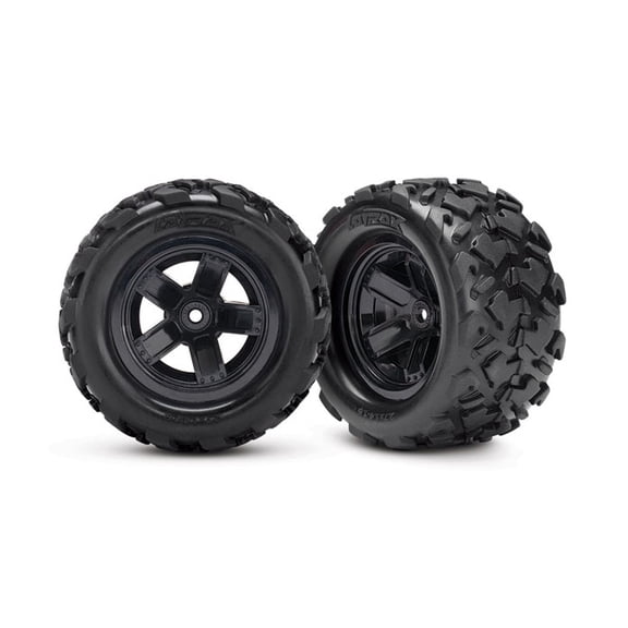 Traxxas Tra7672 Tires & Wheels, Assembled, Glued (5-Spoke Wheels) (2)