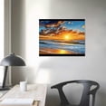 thumbnail image 4 of Nawypu  Beach Pictures Wall Art for Bedroom,Sunset Waves Coast Nature Landscape, Modern Artwork Ocean Canvas Art Prints, Ready to Hang for Living Room Kitchen Home Decoration, 4 of 6