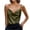 Army Green, variant on Women's Stylish and Sexy V-Neck Sleeveless Camisole T-Shirt with Slim Fit and Backless Design for Evening Wear,Dark Green,M