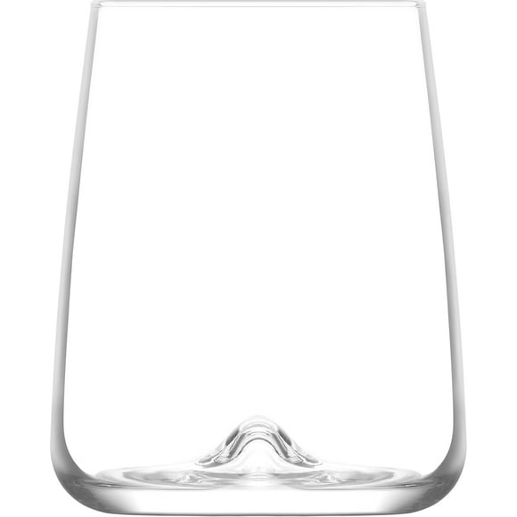 Juego 6 Vasos Copa Stemless Terra Vidrio Cristal 475 ml Para Cocina, Banquetes, Fiestas