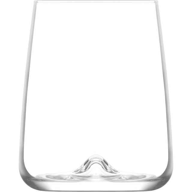 Juego 6 Vasos Copa Stemless Terra Vidrio Cristal 475 ml Para Cocina, Banquetes, Fiestas