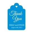 thumbnail image 1 of 100 PCS Custom Made Hang Tags Personalized Wedding Favor Thank You Gift Tags, 1 of 1
