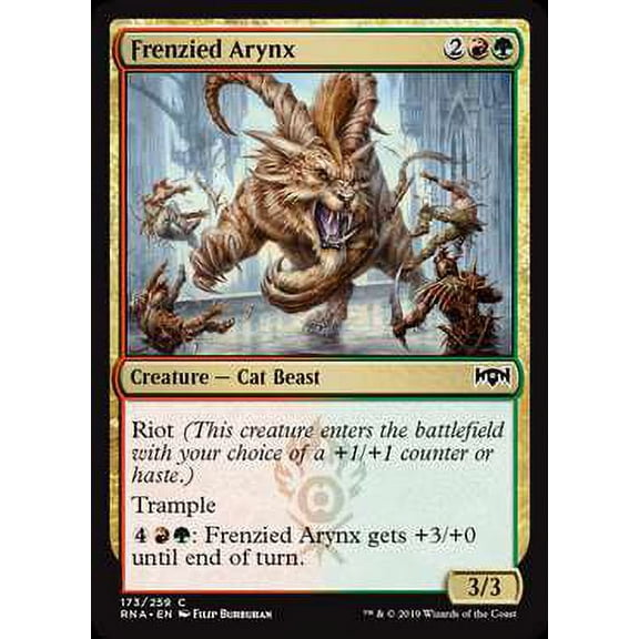 MtG Ravnica Allegiance Common Frenzied Arynx #173