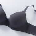 thumbnail image 4 of Half Bras for Women Strapless Womens T-Shirt Underwire Bra Push up Bras Full Cover Wireless Supportive Everyday Bralettes Dark Gray XL, 4 of 6