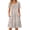 Beige Brown Floral, variant on Summer Dresses for Women Casual V Neck Sleeveless Sundresses Floral Beach Short Dress with Pockets