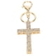 thumbnail image 5 of Emoshayoga Diamond Keychain Llavero de Cruz de Metal con Diamantes, Colgante para Bolso, Accesorio Pequeño, Regalo, Blanco, 5 of 14