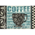 thumbnail image 2 of Hogan, Melody 24x17 Black Ornate Wood Framed with Double Matting Museum Art Print Titled - Caffeinated Expressions 2, 2 of 4