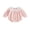 Pink, variant on Cenuakty Baby Girl Fall Romper Long Sleeve Lace Doll Collar Solid Color Bodysuit Newborn Outfit