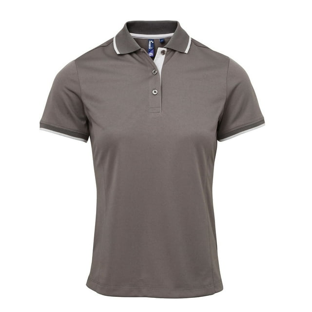 Premier Polo Coolchecker Contrasté pour Femmes