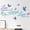 Green Blue Purple, variant on Live Love Laugh Set 3 Wall Sticker Motivational Decals,Family Inspirational Wall Stickers Quotes(18x39, Black)