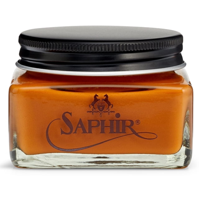 Esmalte en crema para cuero SAPHIR Medaille d'Or Pommadier 75 ml Marrón claro