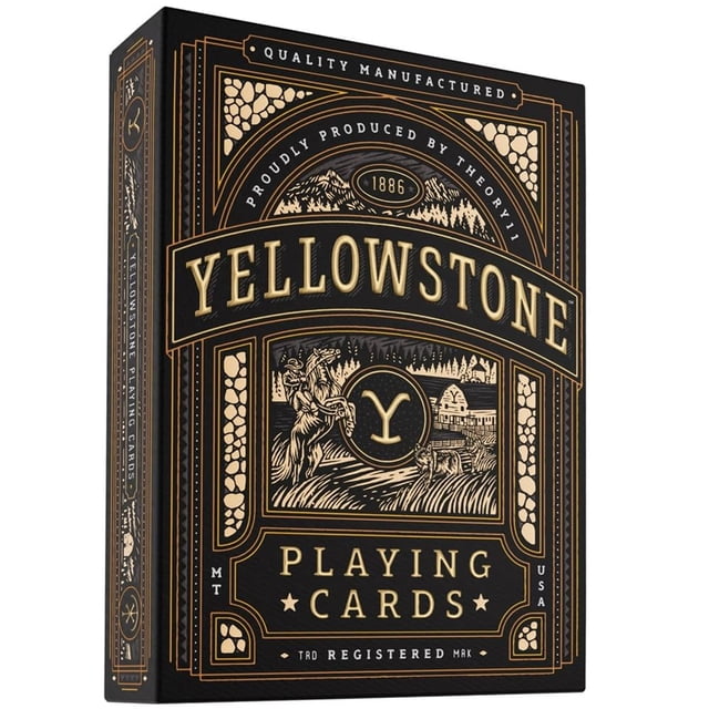 Milesmagic Theory11 Yellowstone Cartes à Jouer Édition Limitée Deck de Collection Poker Magic / pour Adulte - Finition Coussin d'Air Revêtu / pour Fête & Jeu