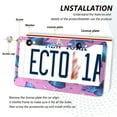 thumbnail image 5 of 2-Pack Aluminum License Plate Frame with 2 Holes for GM License Plate Cover with Free Screws Blue Morpho Butterflies, 5 of 8