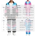 thumbnail image 3 of BELTNOV Men's 2 Piece Sets 80s 90s Tracksuit Long Sleeve Jacket with Elastic Waist Pants Set for Daily Wear Blue, 3 of 7