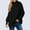 Black, variant on Qulqfy Womens Tunic Sweaters White Cowl Neck Cozy Pullover Sweater Trendy Knit Long Sleeve Shirts Tops for Women