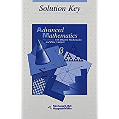Pre-Owned McDougal Littell Advanced Math: Solution Key (Paperback) 0395649544 9780395649541