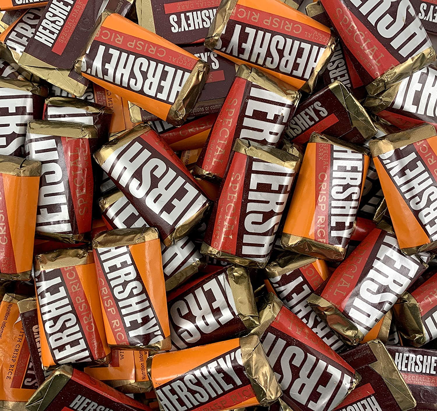 Hersheys Miniatures Dark Chocolate Candy, Solid Dark Mildly Sweet