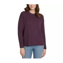 Jessica Simpson Ladies' Ribbed Sweater (Purple, M)