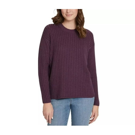 Jessica Simpson Ladies' Ribbed Sweater (Purple, M)