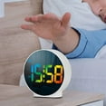 thumbnail image 5 of Digital Alarm Clock Alarm Clocks Bedside with Colorful Curved LED Display Clock, 5 of 8