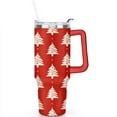 thumbnail image 2 of Christmas 40 Oz Tumbler with Handle Insulated Leakproof Winter Snowflake Travel Mug Modern Tumbler for Home Office Supplies Birthday Christmas for Mom Wife Teacher Neighbor, 2 of 7